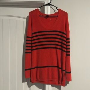 GAP Bklyn stitch, hula red sweater. Nice fit and perfect for fall